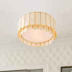 Aurelia Capiz Shell Ceiling Lamp by Bling Lighting Studio