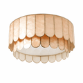 Aurelia Capiz Shell Ceiling Lamp by Bling Lighting Studio