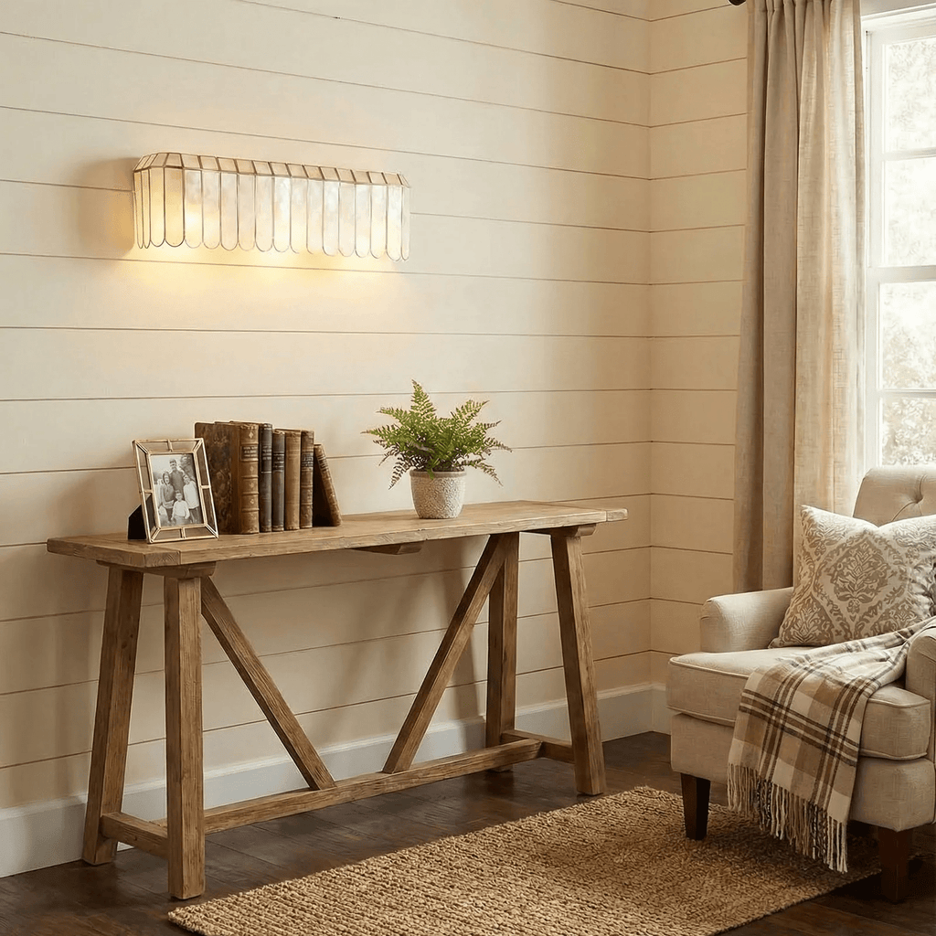 Aurelia Capiz Shell Wall Lamp by Bling Lighting Studio