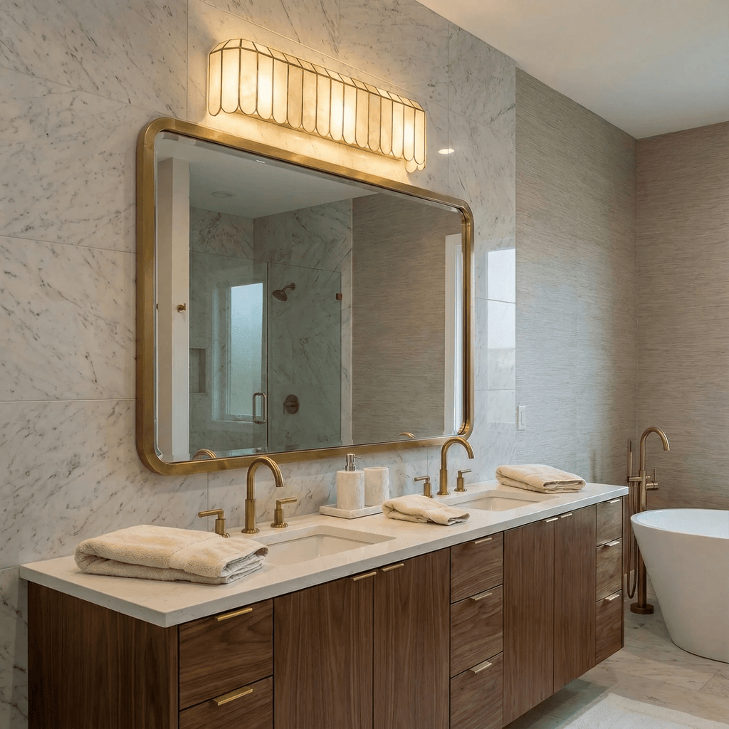 Aurelia Capiz Shell Wall Lamp by Bling Lighting Studio