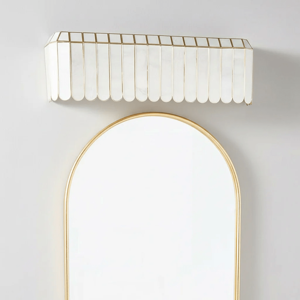 Aurelia Capiz Shell Wall Lamp by Bling Lighting Studio