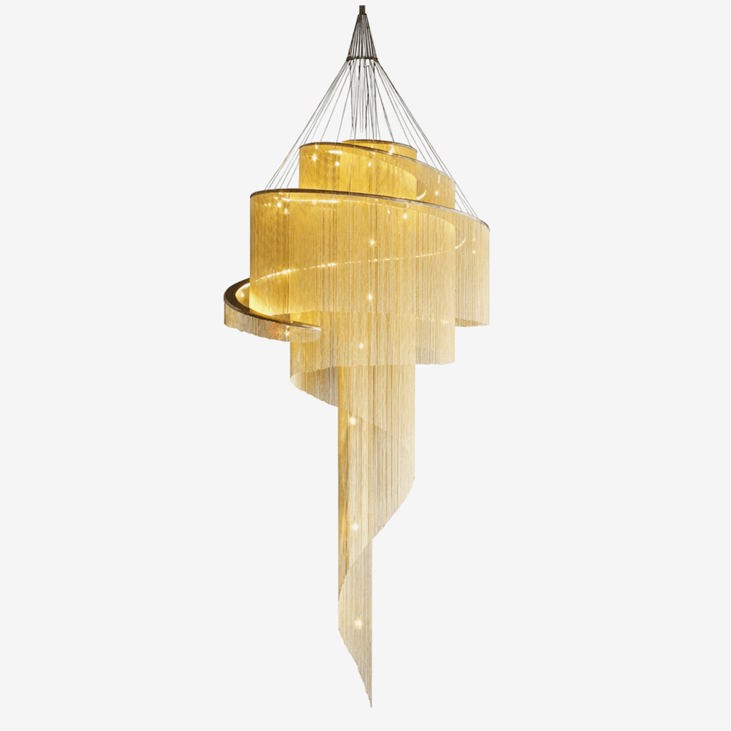 Celestial Twist Chandelier by Bling Lighting Studio