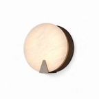 Solaris Halo Alabaster Wall Light by Bling Lighting Studio