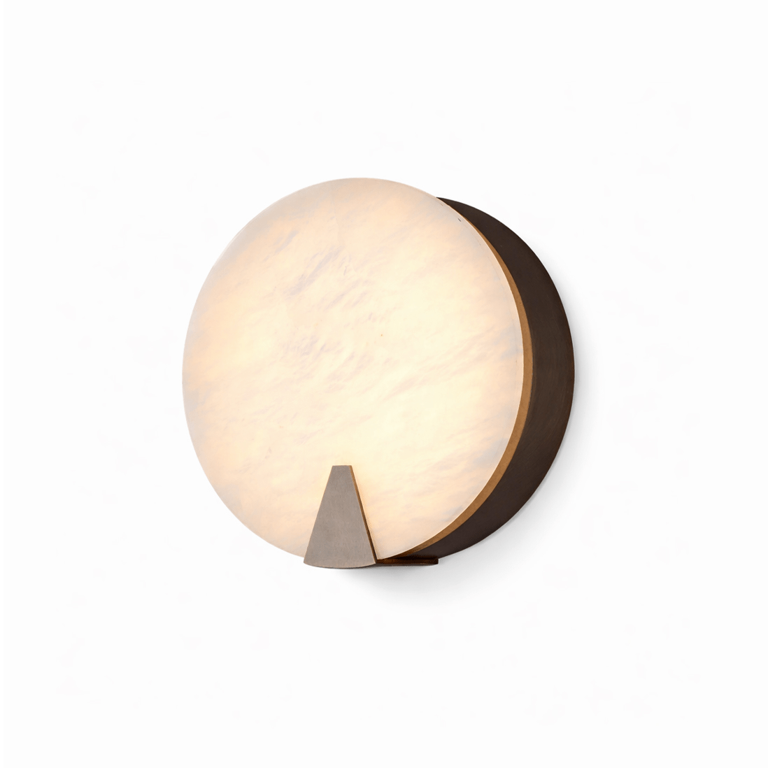 Solaris Halo Alabaster Wall Light by Bling Lighting Studio