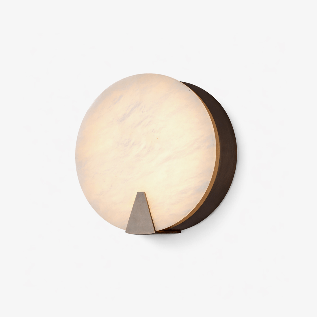 Solaris Halo Alabaster Wall Light by Bling Lighting Studio