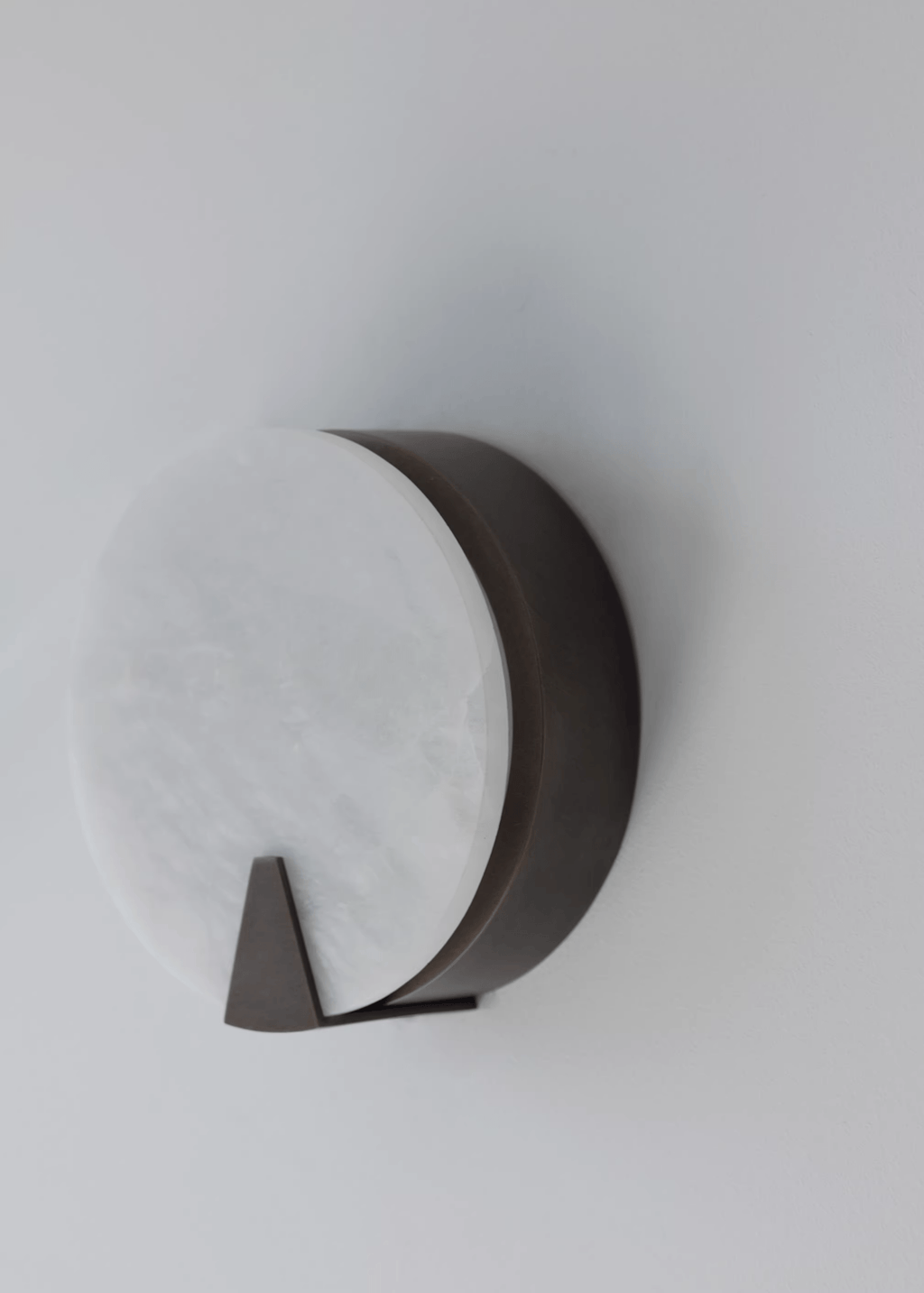Solaris Halo Alabaster Wall Light by Bling Lighting Studio
