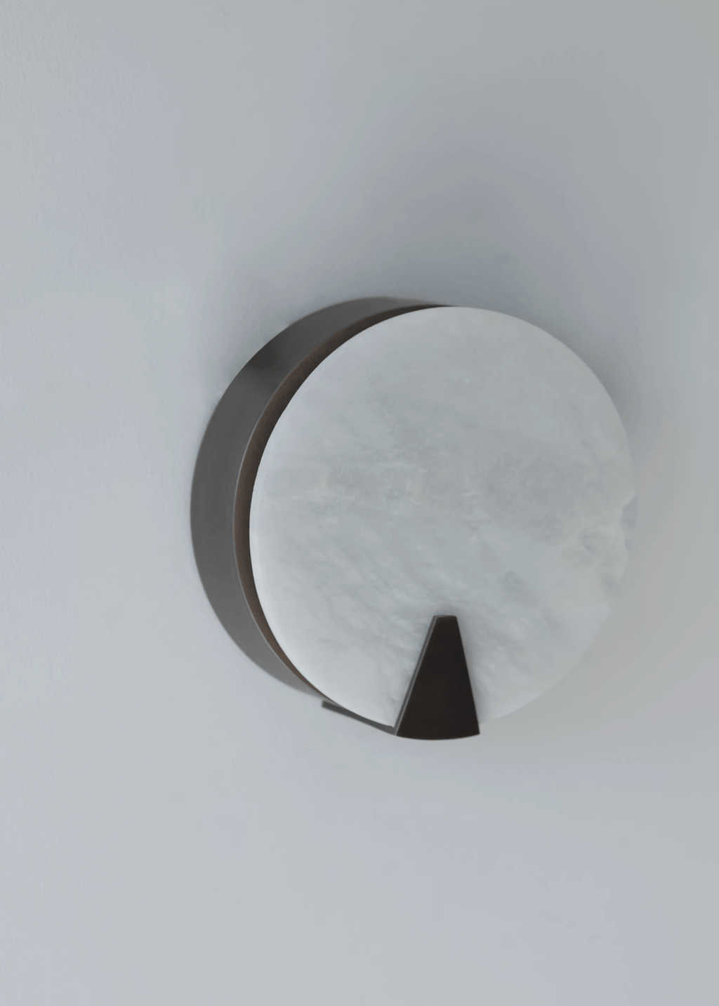 Solaris Halo Alabaster Wall Light by Bling Lighting Studio