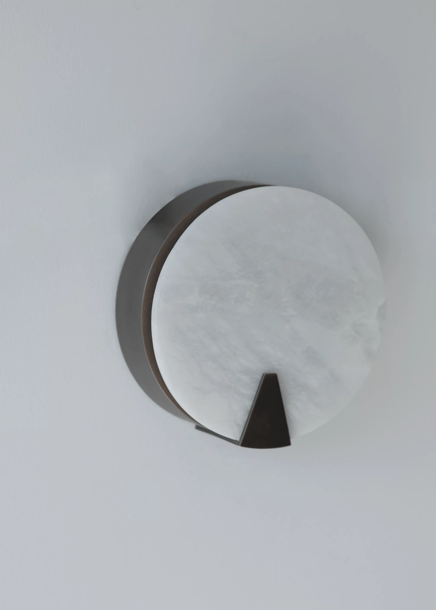 Solaris Halo Alabaster Wall Light by Bling Lighting Studio