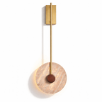 Veil Travertine Wall Lamp by Bling Lighting Studio