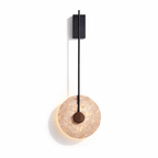 Veil Travertine Wall Lamp by Bling Lighting Studio