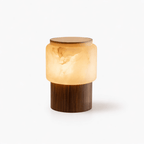 Luma Core Alabaster Table Lamp by Bling Lighting Studio