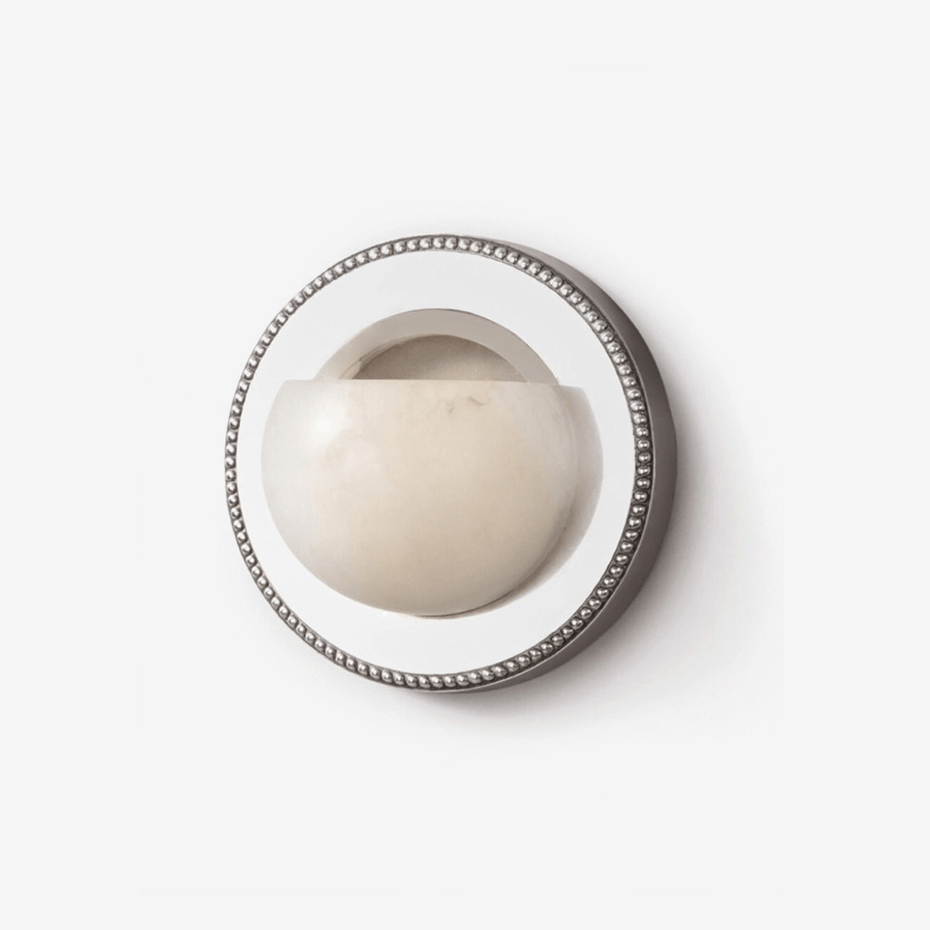 Orbit Pearl Alabaster Wall Light by Bling Lighting Studio