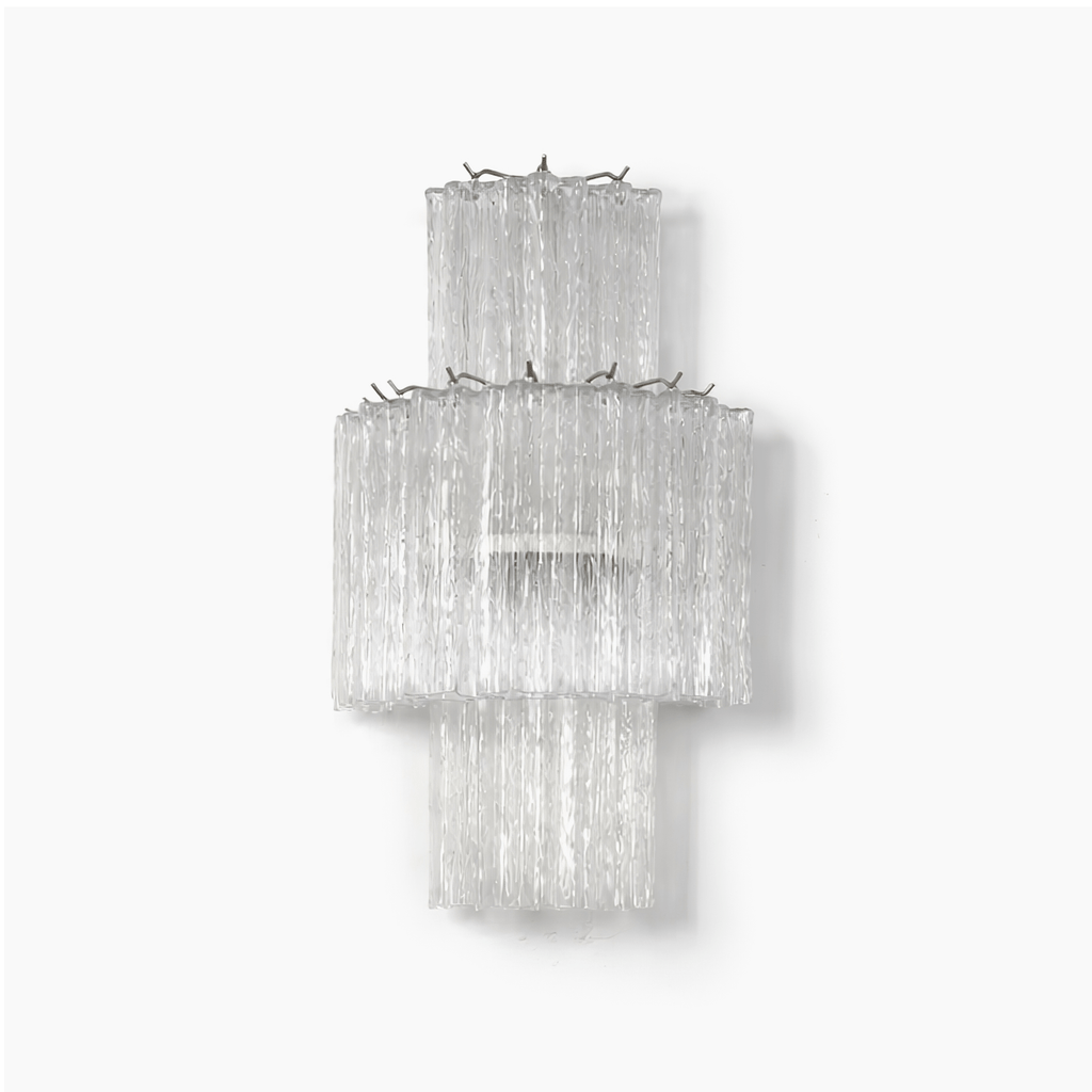 Glacier Tier Murano Glass Wall Light by Bling Lighting Studio