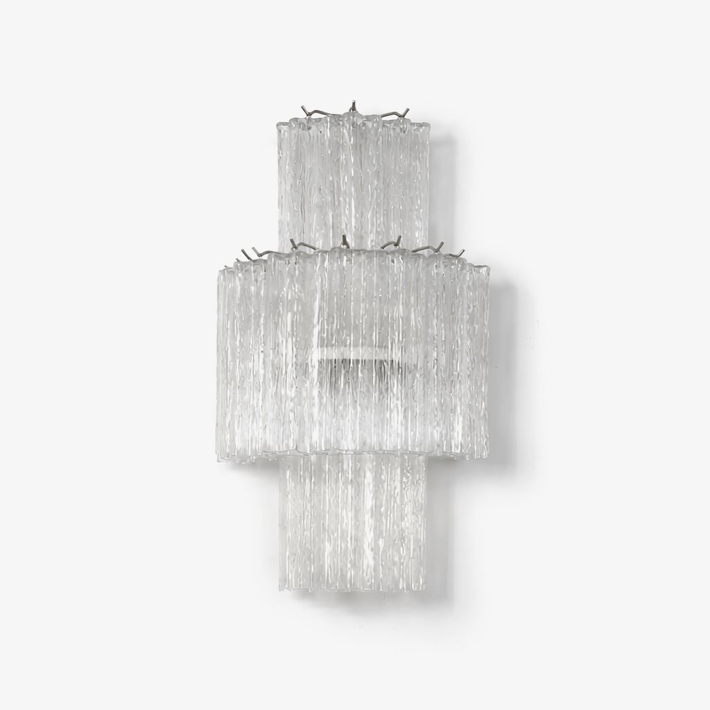 Glacier Tier Murano Glass Wall Light by Bling Lighting Studio
