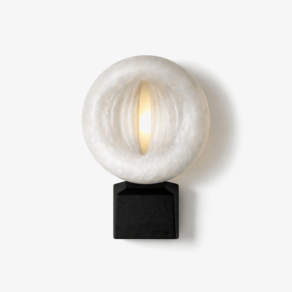 Lumen Rift Alabaster Wall Lamp by Bling Lighting Studio