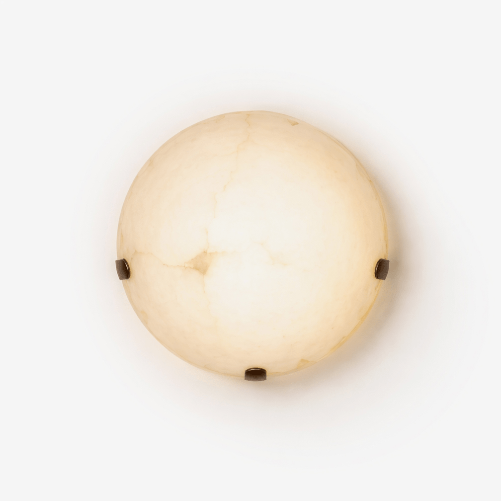 Noema Alabaster Wall Sconce by Bling Lighting Studio