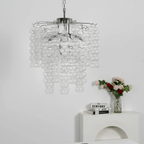 Ripple Murano Glass Column Chandelier by Bling Lighting Studio
