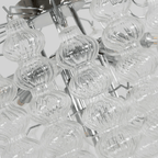 Ripple Murano Glass Column Chandelier by Bling Lighting Studio