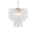 Ripple Murano Glass Column Chandelier by Bling Lighting Studio