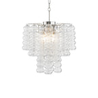 Ripple Murano Glass Column Chandelier by Bling Lighting Studio