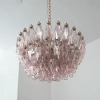 Facet Murano Glass Bloom Chandelier by Bling Lighting Studio