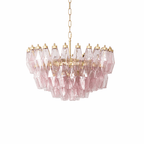 Facet Murano Glass Bloom Chandelier by Bling Lighting Studio
