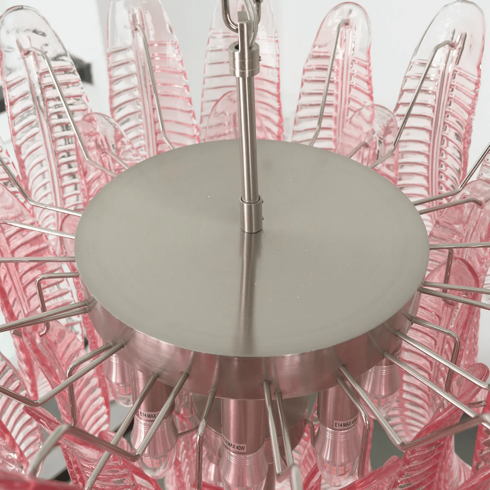 Petaline Murano Glass Prism Chandelier by Bling Lighting Studio