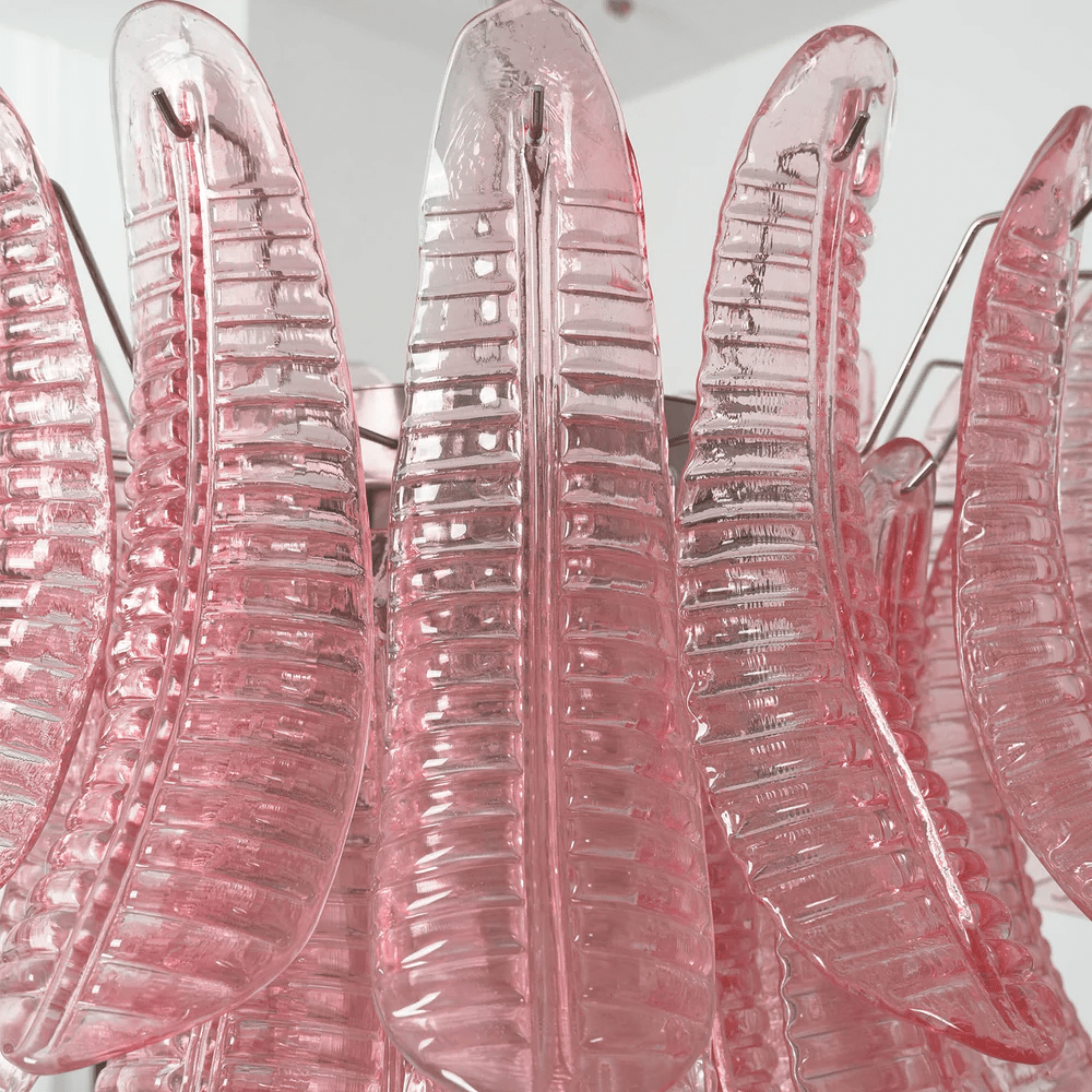Petaline Murano Glass Prism Chandelier by Bling Lighting Studio