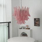 Petaline Murano Glass Prism Chandelier by Bling Lighting Studio