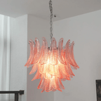 Petaline Murano Glass Prism Chandelier by Bling Lighting Studio