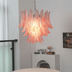 Petaline Murano Glass Prism Chandelier by Bling Lighting Studio