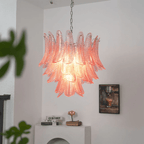 Petaline Murano Glass Prism Chandelier by Bling Lighting Studio