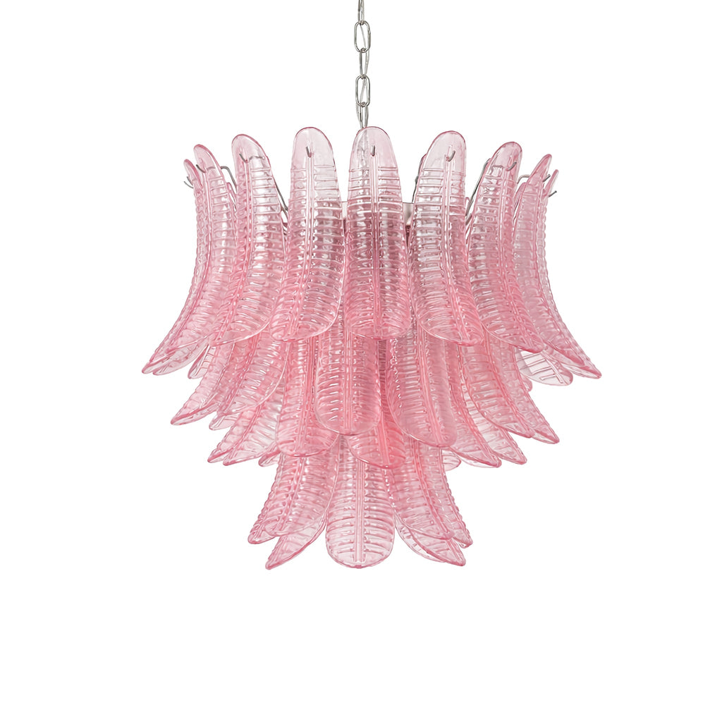 Petaline Murano Glass Prism Chandelier by Bling Lighting Studio