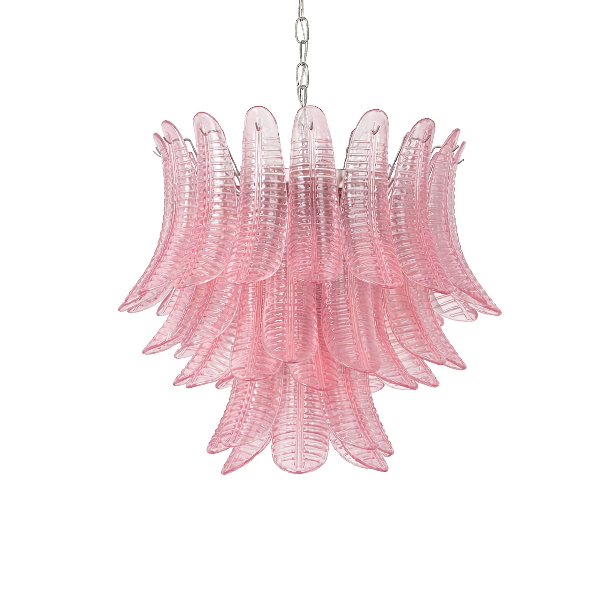 Petaline Murano Glass Prism Chandelier by Bling Lighting Studio