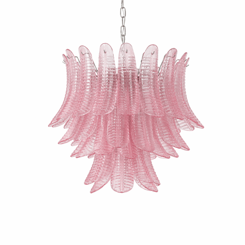 Petaline Murano Glass Prism Chandelier by Bling Lighting Studio