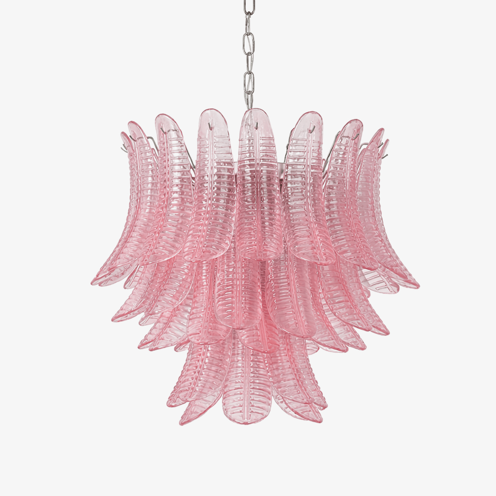 Petaline Murano Glass Prism Chandelier by Bling Lighting Studio