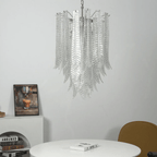 Silvae Veil Murano Glass Chandelier by Bling Lighting Studio