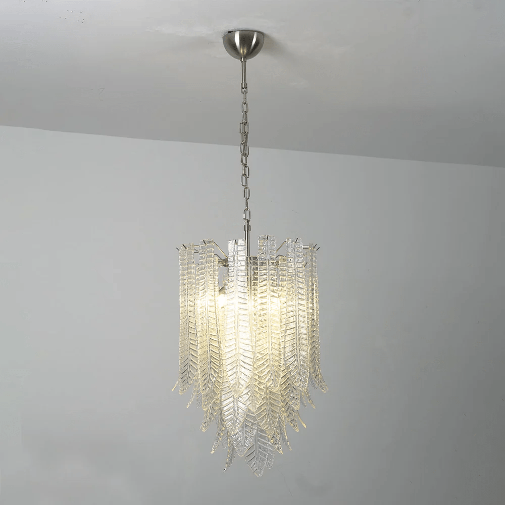 Silvae Veil Murano Glass Chandelier by Bling Lighting Studio
