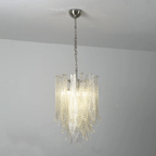 Silvae Veil Murano Glass Chandelier by Bling Lighting Studio