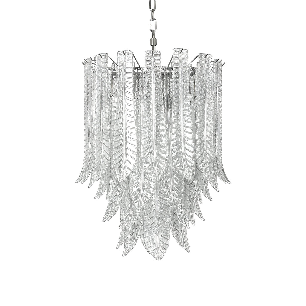 Silvae Veil Murano Glass Chandelier by Bling Lighting Studio