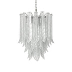 Silvae Veil Murano Glass Chandelier by Bling Lighting Studio