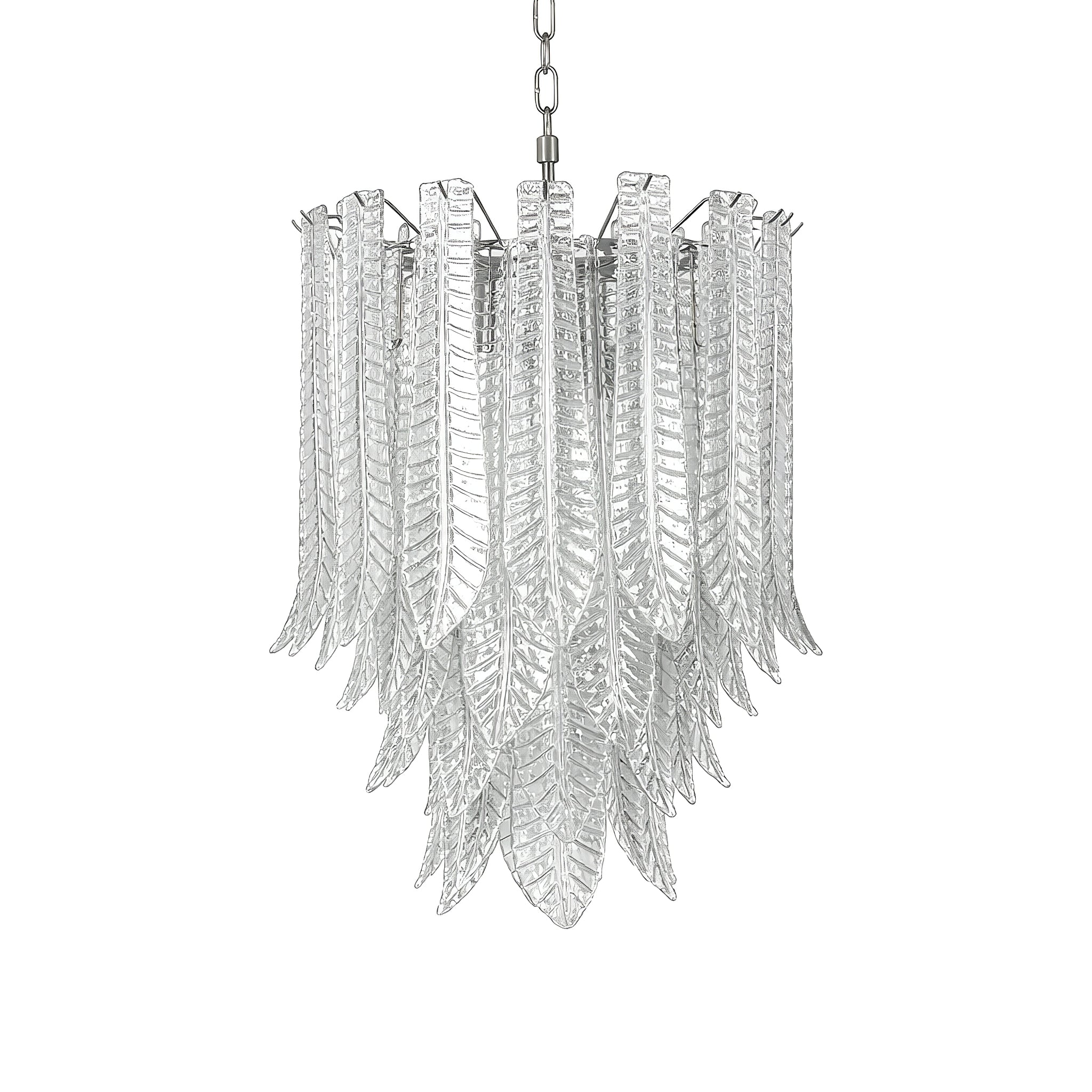 Silvae Veil Murano Glass Chandelier by Bling Lighting Studio