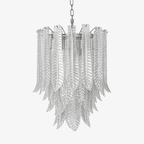 Silvae Veil Murano Glass Chandelier by Bling Lighting Studio