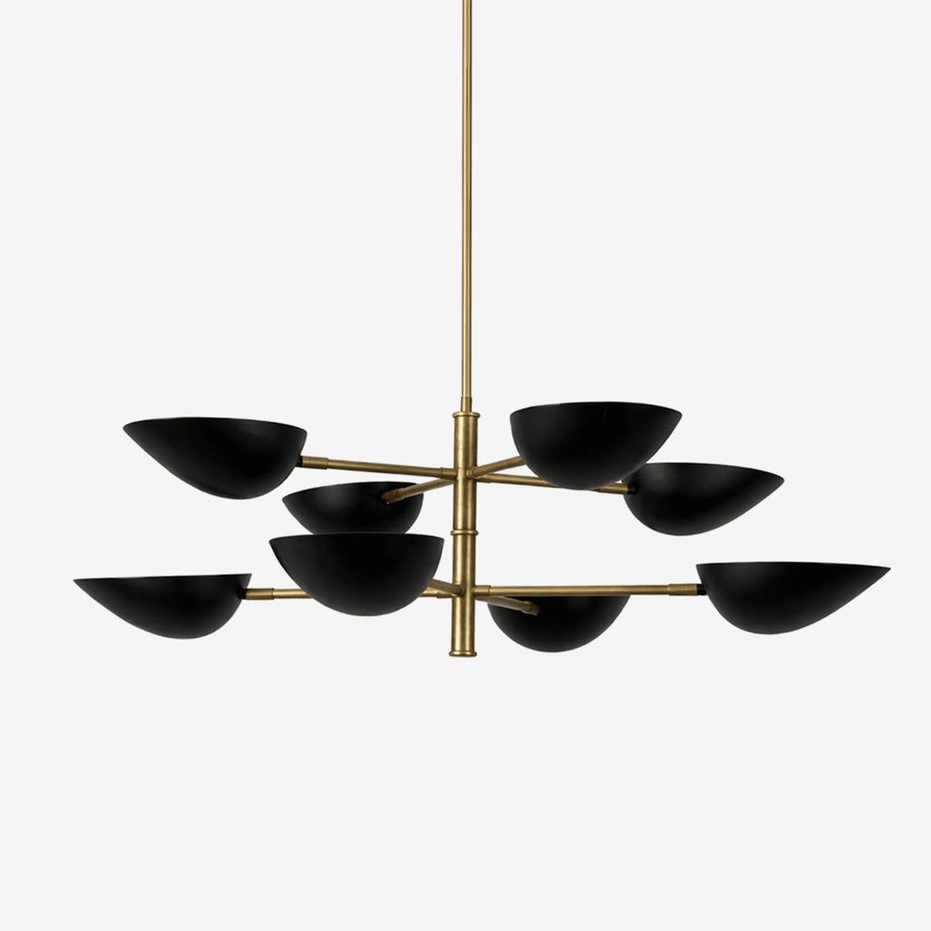 Vespera Brass Chandelier by Bling Lighting Studio