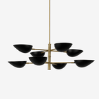 Vespera Brass Chandelier by Bling Lighting Studio