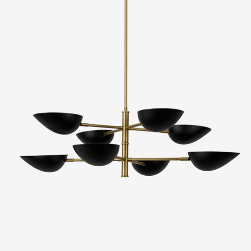 Vespera Brass Chandelier by Bling Lighting Studio