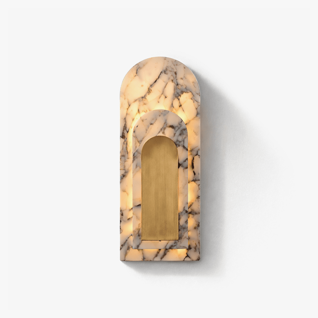 Aurevian Marble Wall Sconce by Bling Lighting Studio