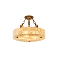 Lumisora Alabaster Ceiling Lamp by Bling Lighting Studio