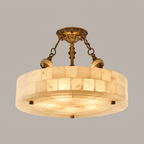 Lumisora Alabaster Ceiling Lamp by Bling Lighting Studio