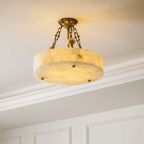 Lumisora Alabaster Ceiling Lamp by Bling Lighting Studio
